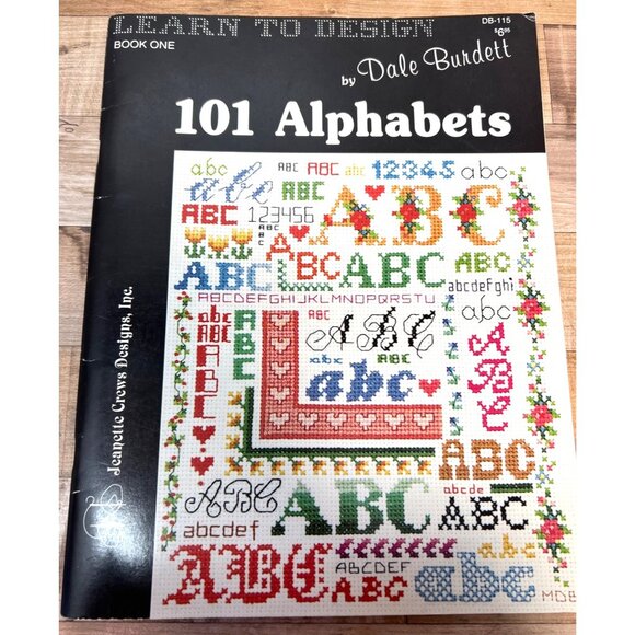 Dale Burdett 101 Alphabets Cross Stitch Pattern Book By Jeanette Crews Designs - Picture 2 of 5